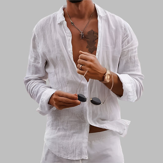 🔥 NEW MEN’S SPRING-AUTUMN SHIRT 🔥 💥 COTTON | STRIPED | LAPEL CARDIGAN | SINGLE BREASTED | LONG SLEEVE 💥