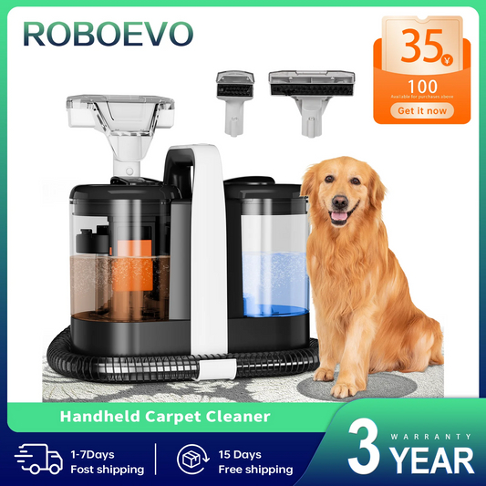 ROBOEVO Spot Cleaner 600/450W 15/11KPa Handheld Carpet Cleaner for Sofa Curtain Spray Suction Integrated Machine Clean Machine