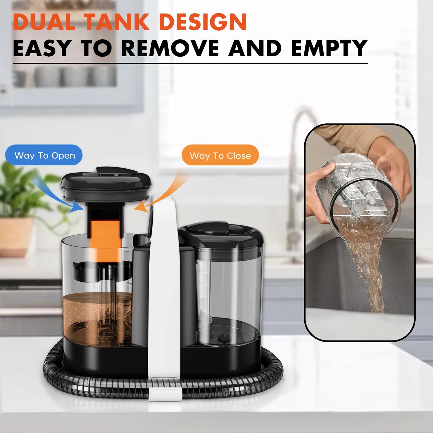 ROBOEVO Spot Cleaner 600/450W 15/11KPa Handheld Carpet Cleaner for Sofa Curtain Spray Suction Integrated Machine Clean Machine