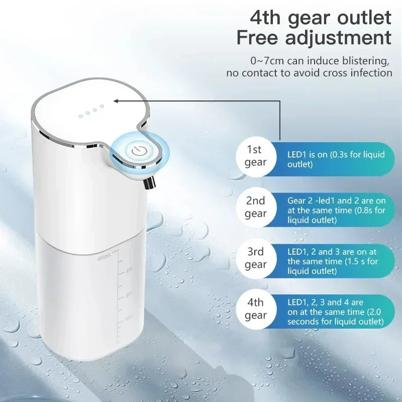 Xiaomi Automatic Soap Dispenser Touchless Foaming Soap Dispenser 380ml USB Rechargeable Electric 4 Level Adjustable For Home